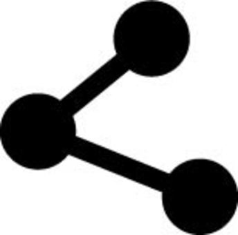 共有アイコン 共有,アイコン,スマートフォン,sns,アプリ,ピクト,シンプル,モノクロのイラスト素材