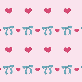 ハートリボンピンク 2月14日,2月,冬,バレンタインデー,イベント,ハート,リボン,模様,プレゼント,ギフトのイラスト素材