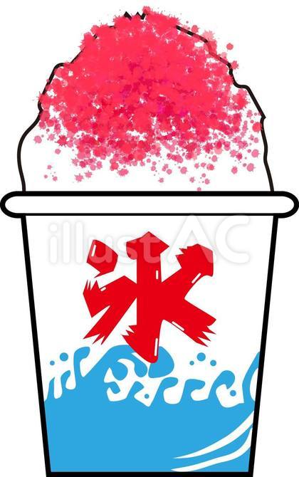 かき氷アイコン イチゴ2