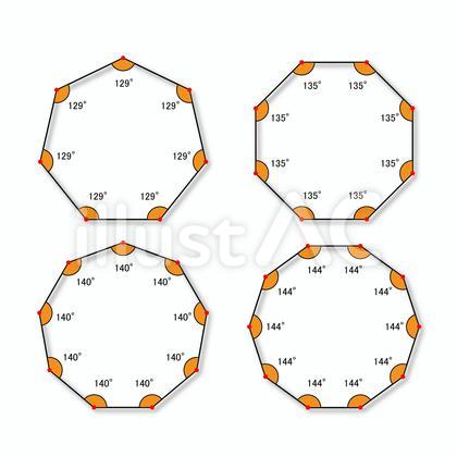 図形:正7,8,9,10角形とその内角