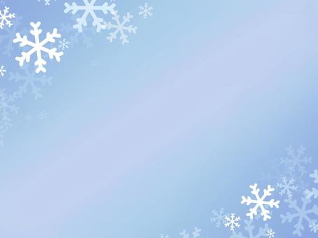 Illustration, snow, blue, crystal, 