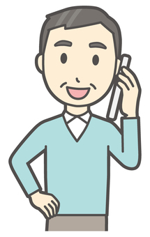  ニット中年男性-215-バスト