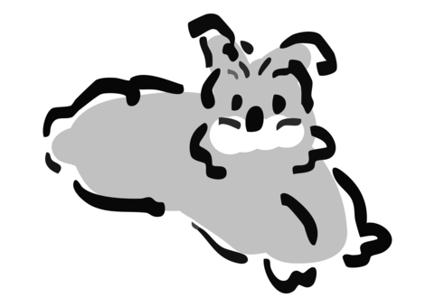 走るミニチュアシュナウザー ミニチュアシュナウザー,犬,かわいい,動物,ペット,わんこ,ふわふわ,シンプル,手描き風,キャラクターのイラスト素材