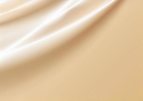 ベージュのシルクの布地の背景素材 シルク,布,カーテン,光,グラデーション,ベージュ,背景のイラスト素材