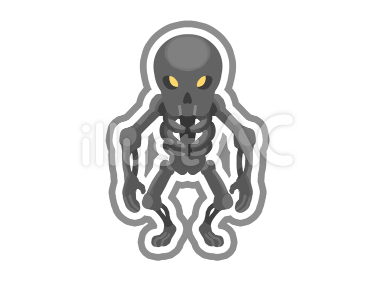 Free Vectors | Black skeleton icon with line