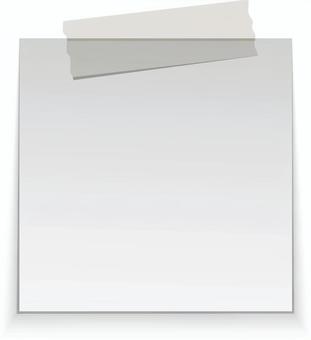 メモ用紙 テープ メモ用紙,テープ,貼り紙,お知らせ,メモ,メモ帳,セロハンテープ,マスキングテープ,注意,忠告のイラスト素材