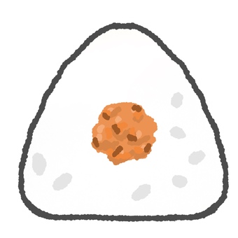 おにぎり（シャケ） おにぎり,おむすび,食べ物,食品,鮭,シャケ,シャケおむすび,シャケおにぎり,鮭おにぎり,鮭おむすびのイラスト素材