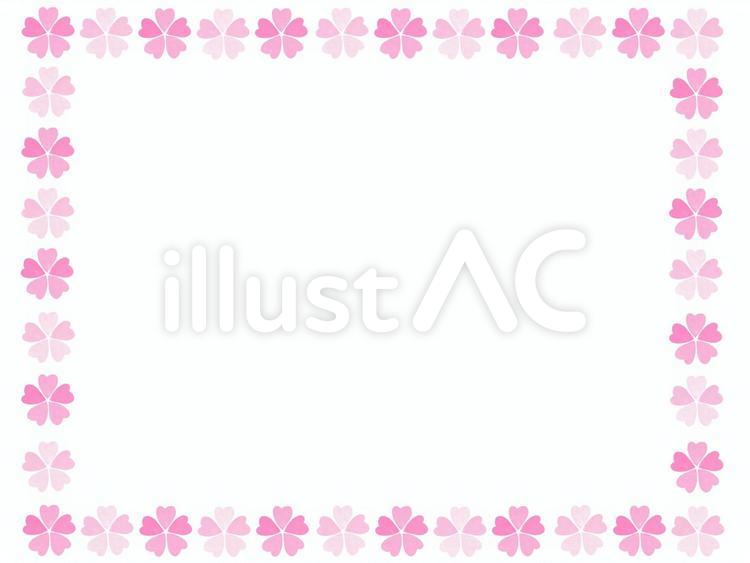桜　フレーム 桜,フレーム,メッセージカードのイラスト素材