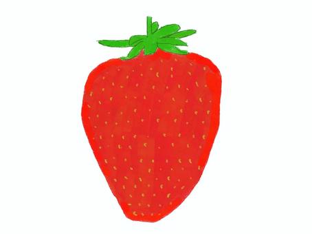 いちご いちご いちご,果物,赤,かわいい,保育,クレヨン,手書き,strawberryのイラスト素材