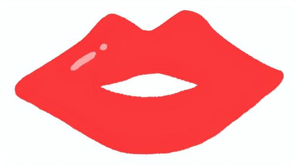 插圖, 口紅, 吻痕, 光澤, 