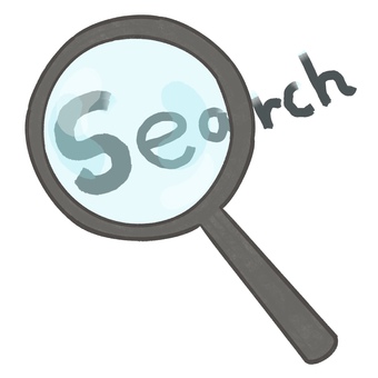 虫眼鏡（サーチ） 虫眼鏡,ルーペ,拡大鏡,スコープ,手持ちルーペ,凸レンズ,レンズ,むしめがね,ズーム,探すのイラスト素材