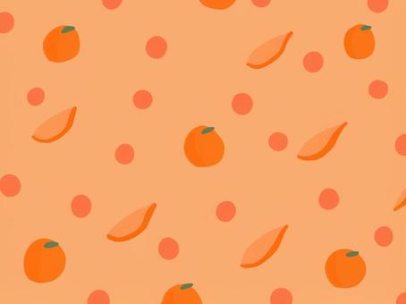 オレンジの壁紙イラスト