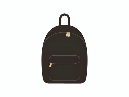 シンプルな黒いリュック リュック,リュックサック,黒,ファッション,衣料品,衣類,素材,アイコン,シンプル,アイテムのイラスト素材