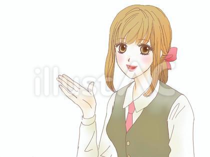 お仕事中の女性