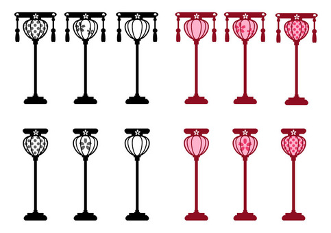 ぼんぼり 春,季節,行事,伝統行事,和風,雛祭り,ひなまつり,3月,提灯のイラスト素材