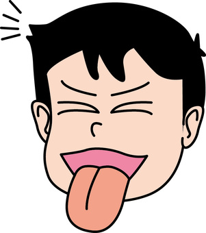 あっかんべ あっかんべ,舌,出す,意地悪,いたずら,子供,レトロ,漫画のイラスト素材