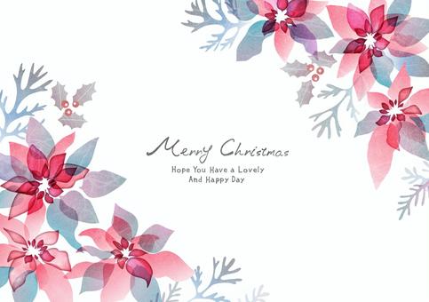 クリスマスのポインセチアフレーム025 クリスマスのポインセチアフレーム025 クリスマス,フレーム,ポインセチア,冬,柊,シロタエギク,シルバーリーフ,花,ボタニカル,おしゃれのイラスト素材