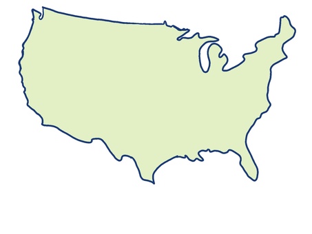 アメリカ地図 アメリカ地図 世界地図,アメリカ,手描き,社会,歴史,地理,留学,旅行,世界情勢,ニュースのイラスト素材