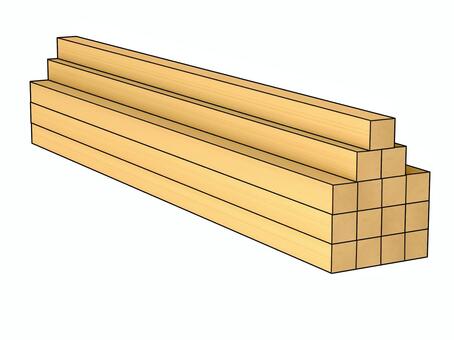 積み上げた角材 角材,資材,資材置場,建設現場,大工,木材,3d,cg,線画のイラスト素材