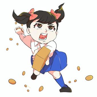 콩을 뿌리는 소녀 콩을 뿌리는 소녀