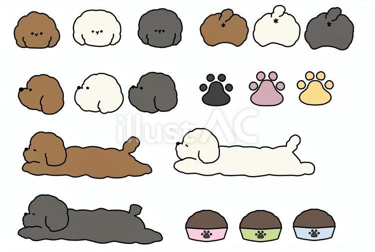 間違えた文字を消すトイプードル 間違えた文字,文字消し,修正のイラスト素材