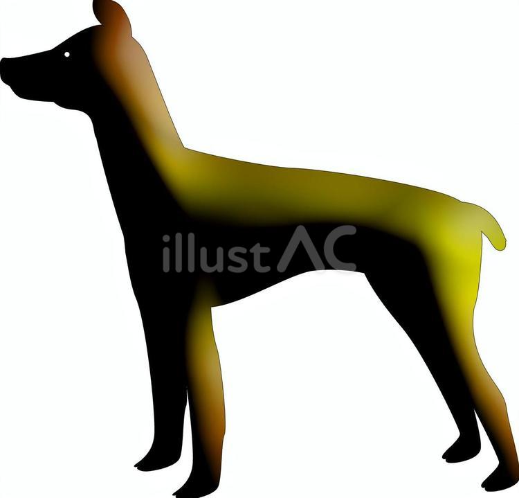 犬　ペット　　 犬,ペット,横向きのイラスト素材