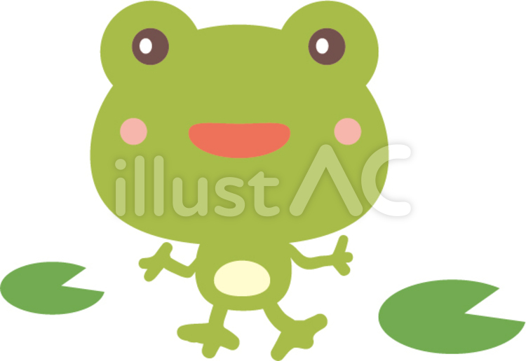 カエル８ カエル,かえる,アマガエルのイラスト素材