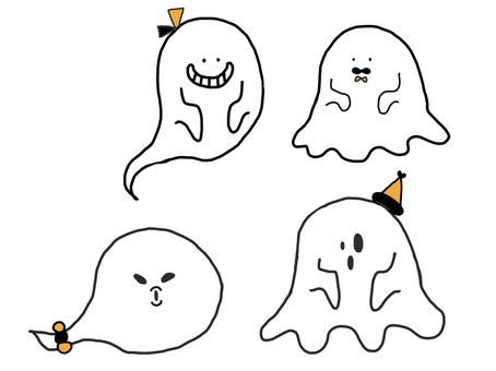 Illustration, halloween, obake, cute, 