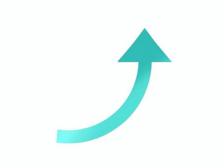 上昇トレンドを表す矢印のアイコン 矢印,上昇,上昇トレンド,上がる,マーク,印,チャート,方向,シンプル,トレンドのイラスト素材