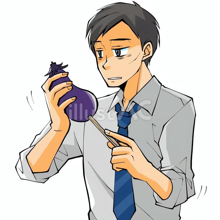 マンガ風会社員18ボーナス1 男性,会社員,ネクタイのイラスト素材