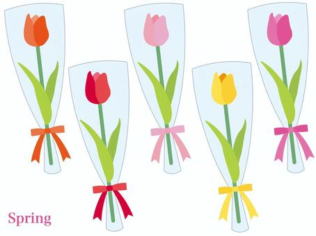 Tulip set, , JPG, PNG and AI