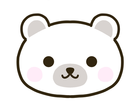 Pink cheek polar bear, , JPG and PNG