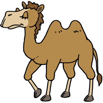 Illustration, camel, animal, simple, 