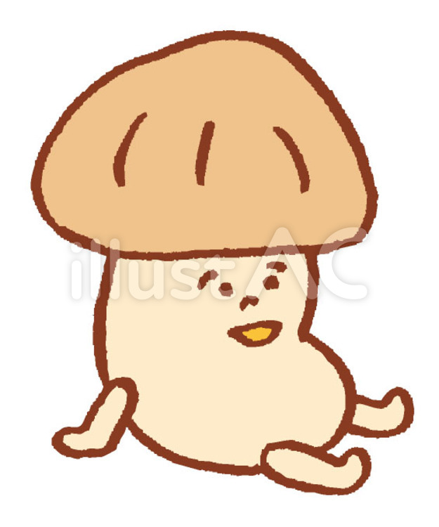 きのこさん イラスト,アイコン,広告のイラスト素材