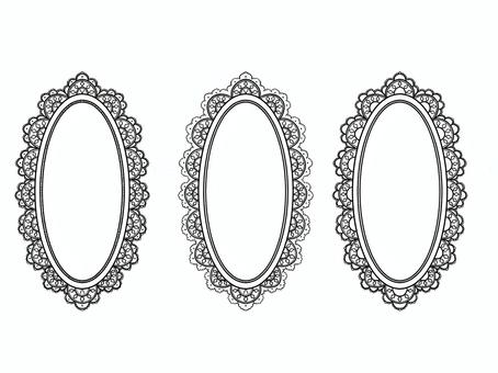 レース1 レース1 レース,円形,シンプル,モノクロ,線画のイラスト素材