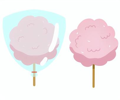 わたあめ わたあめ,おかし,夏祭り,砂糖,わた,食べ物のイラスト素材
