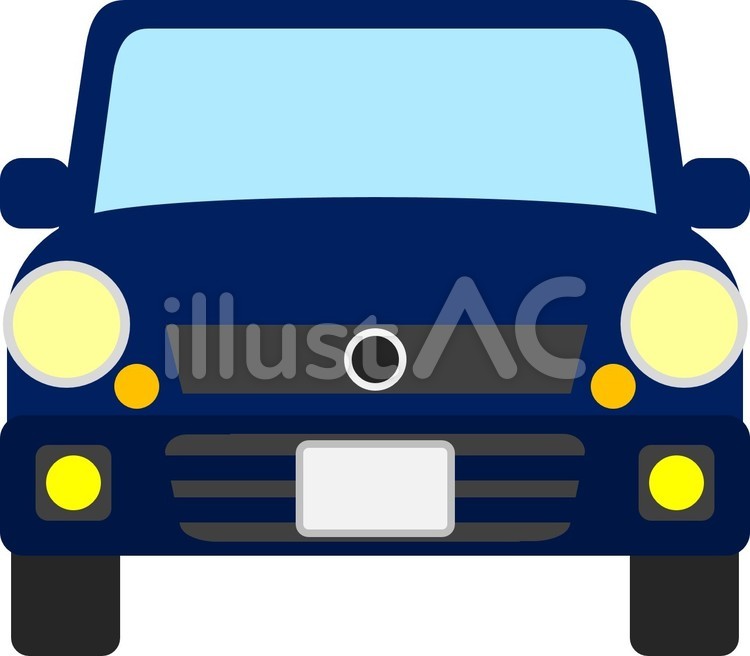 くるま正面② くるま,車,自動車のイラスト素材