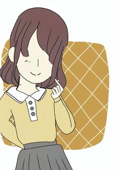 女の子 女の子 人物,女の子,かわいい,萌え,すてきのイラスト素材