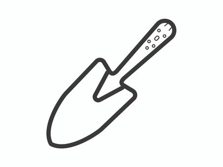 移植ゴテ03 移植ゴテ,ガーデニング,スコップ,アイコン,マーク,シンプルのイラスト素材