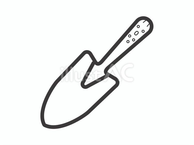 移植ゴテ03 移植ゴテ,ガーデニング,スコップのイラスト素材