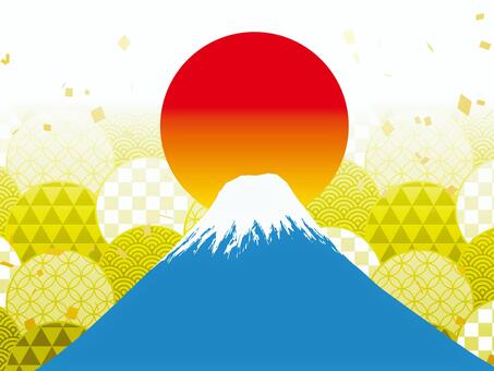 正月和風フレーム年賀状 年賀状,和柄,和風,正月,可愛い,美しい,ベクター,紙吹雪,パーティー,お祝いのイラスト素材