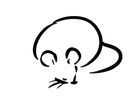 Rounded rat, a mouse, child, astringent, JPG and PNG