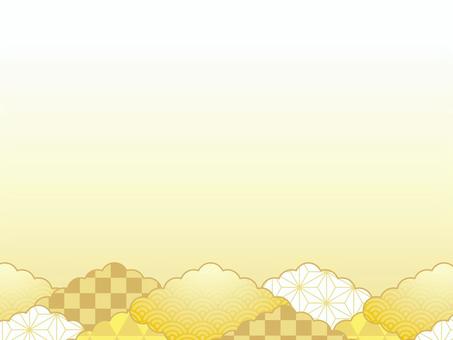 正月和風和柄年賀状