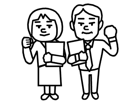 新入社員 新入社員,仕事,新人,男性,女性,イラストのイラスト素材