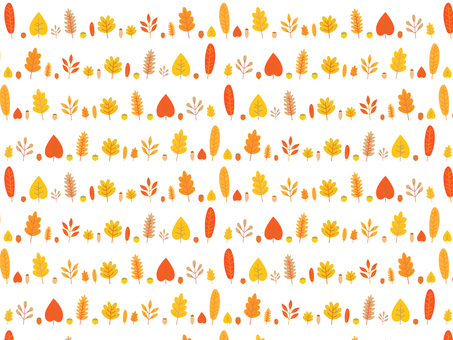 北欧風の秋の紅葉・落ち葉のかわいい背景2 秋,紅葉,背景,もみじ,和風,楓,葉,ベクター,柄,シンプルのイラスト素材