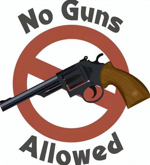 銃禁止マーク マーク,銃,禁止,武器,拳銃のイラスト素材