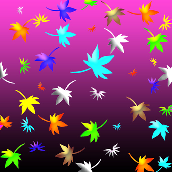 紅葉散る 紅葉,散る,シルエット,カラフル,背景,秋,イメージ,グラデのイラスト素材