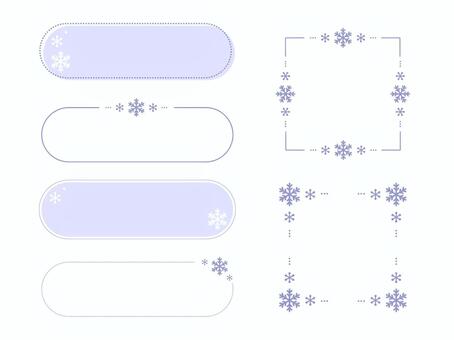 Illustration, Illustration, snow, crystal, frame,