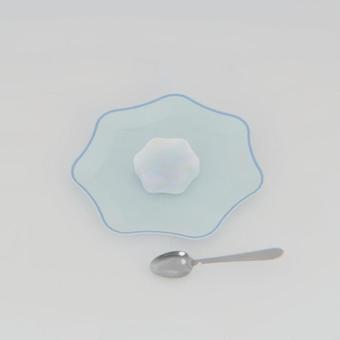 透明なプリン プリン,透明,おやつ,デザート,きれいのイラスト素材