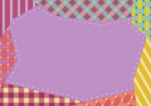 柄だらけの派手めポップなかわいいフレーム